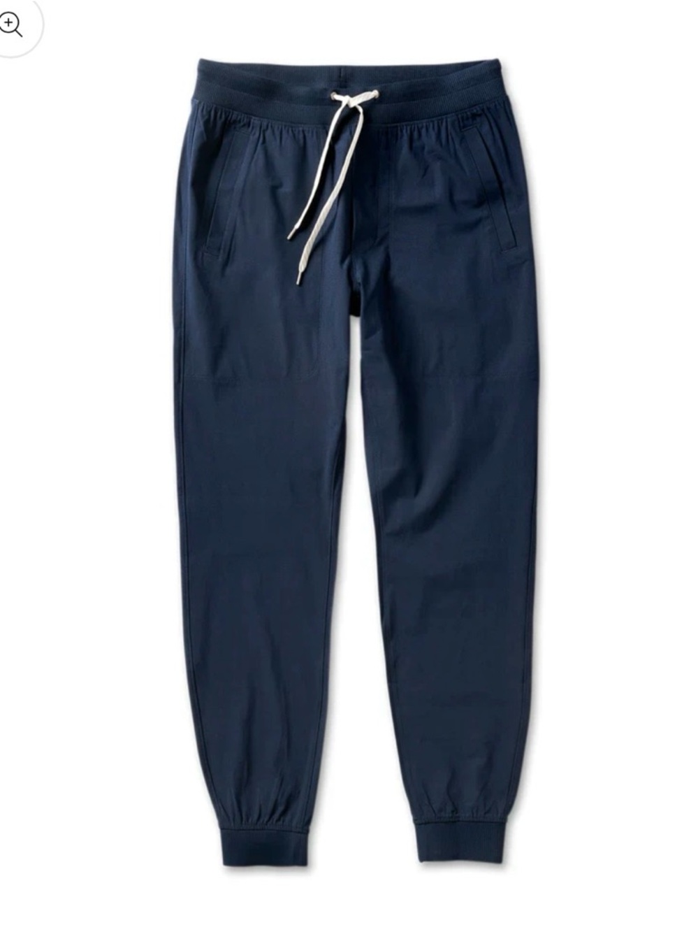 VUORI | META JOGGER DRAWSTRING TAPERED PERFORMANCE PANTS IN INK NAVY BLUE LARGE